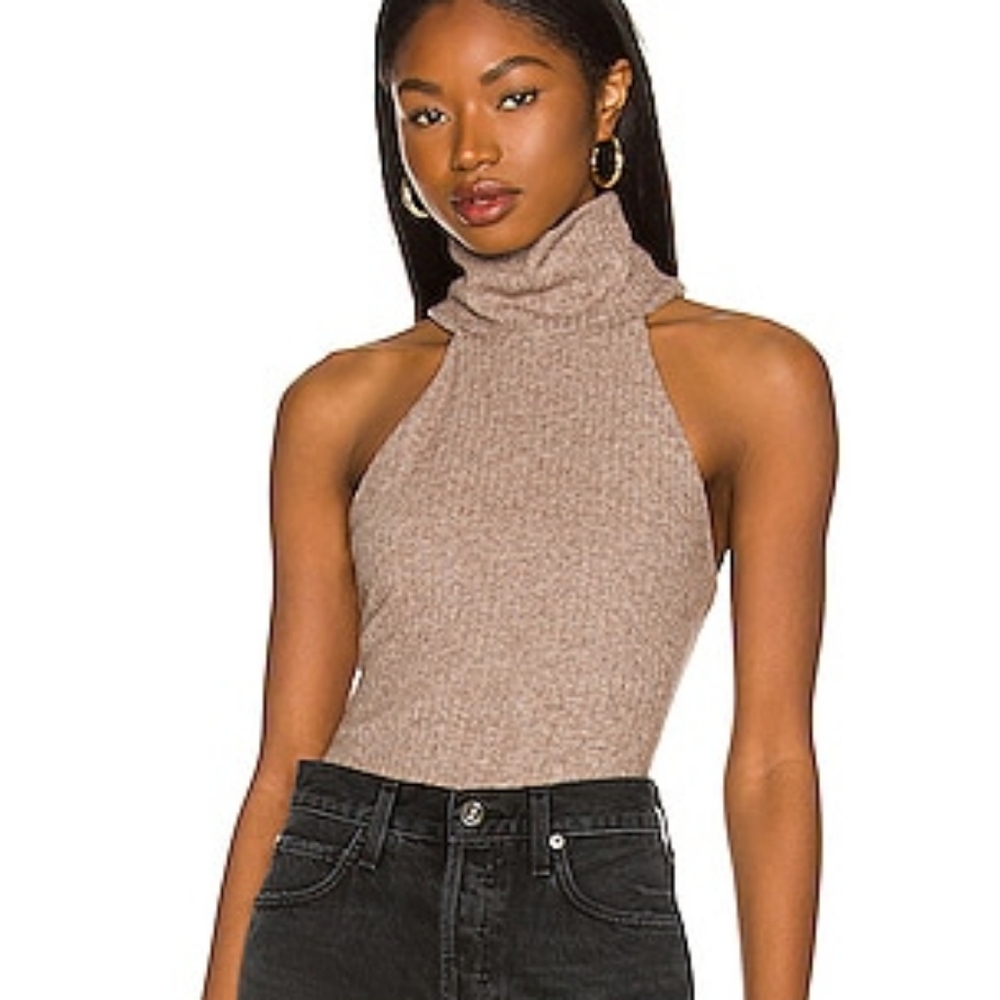 Lovers And Friends Halter Turtleneck Bodysuit